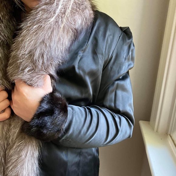 VINTAGE REAL FUR Coat Alaskan Couture Size 8 - Picture 4 of 5